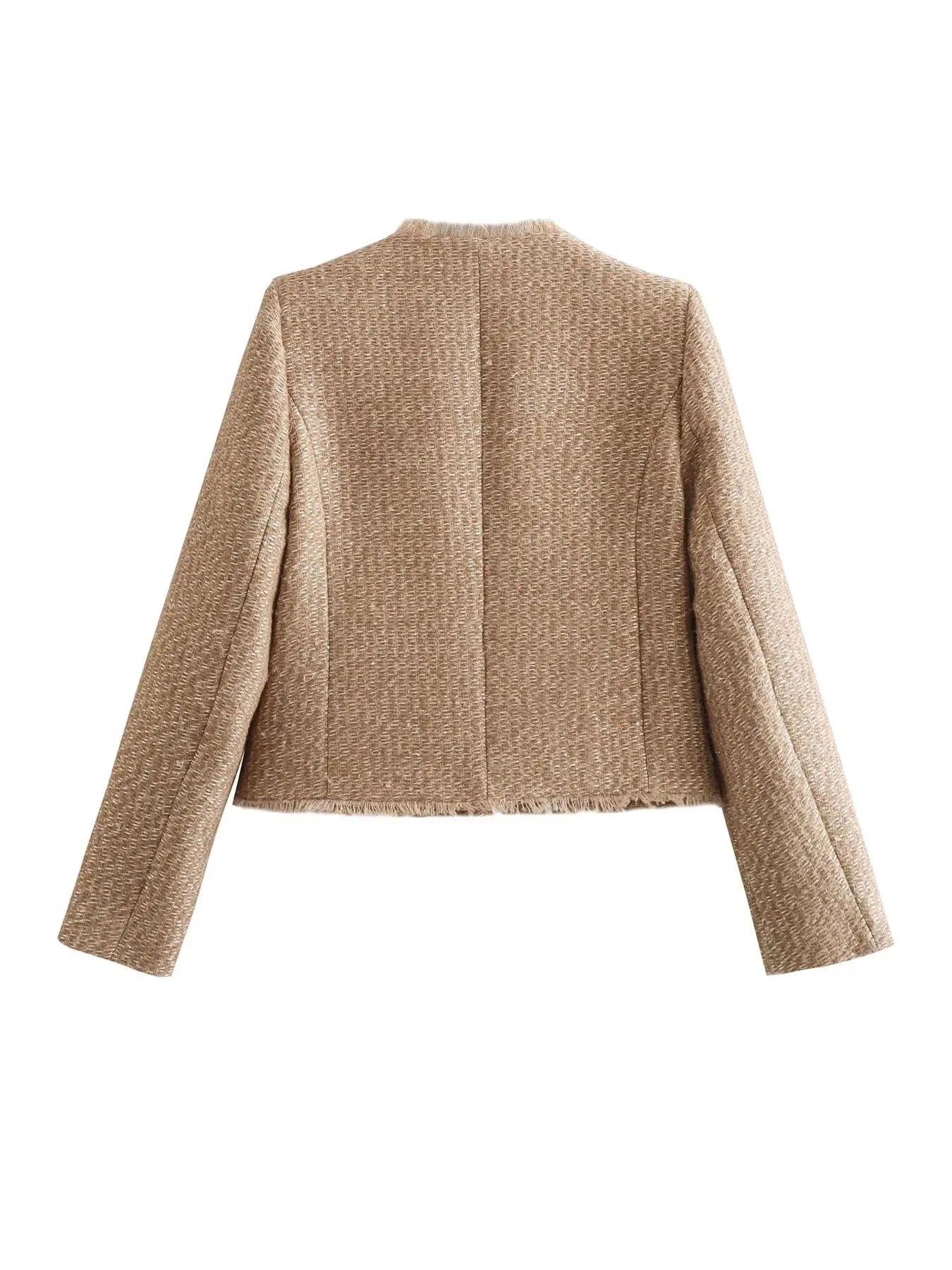 Tweed dames blazer – klassiek en moeiteloos stijlvol
