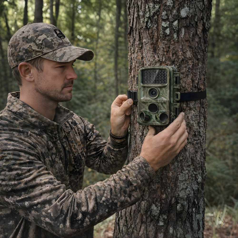 4K 32MP Wildcamera – Bewegingsdetectie & Low-Glow Nachtzicht