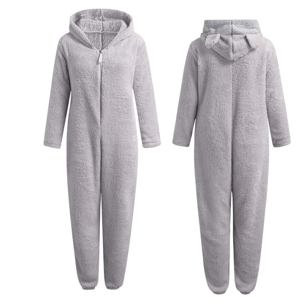 CUDDLECUB | Superzachte Fleece Onesie met Berenoortjes – Warm & Knus