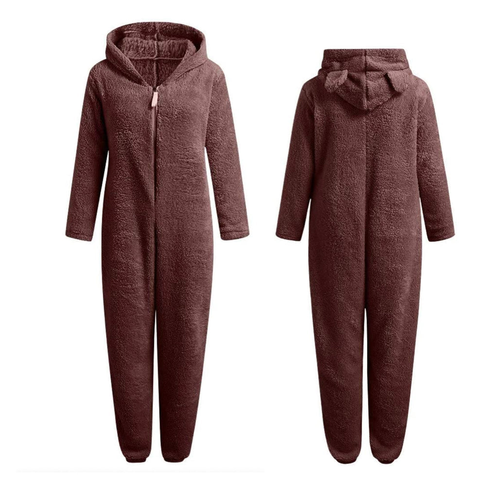 CUDDLECUB | Superzachte Fleece Onesie met Berenoortjes – Warm & Knus