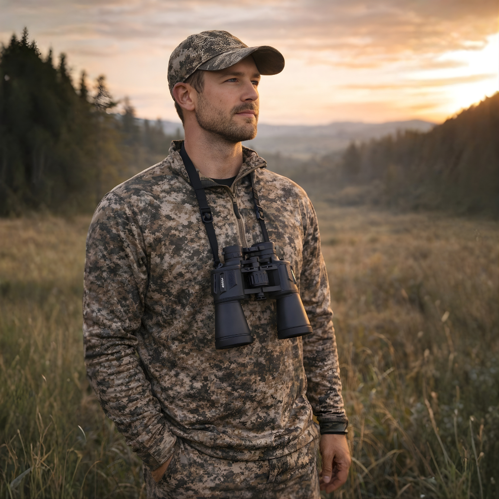 10x50 HD Verrekijker – Grote Objectieflens voor Buitenobservatie & Evenementen