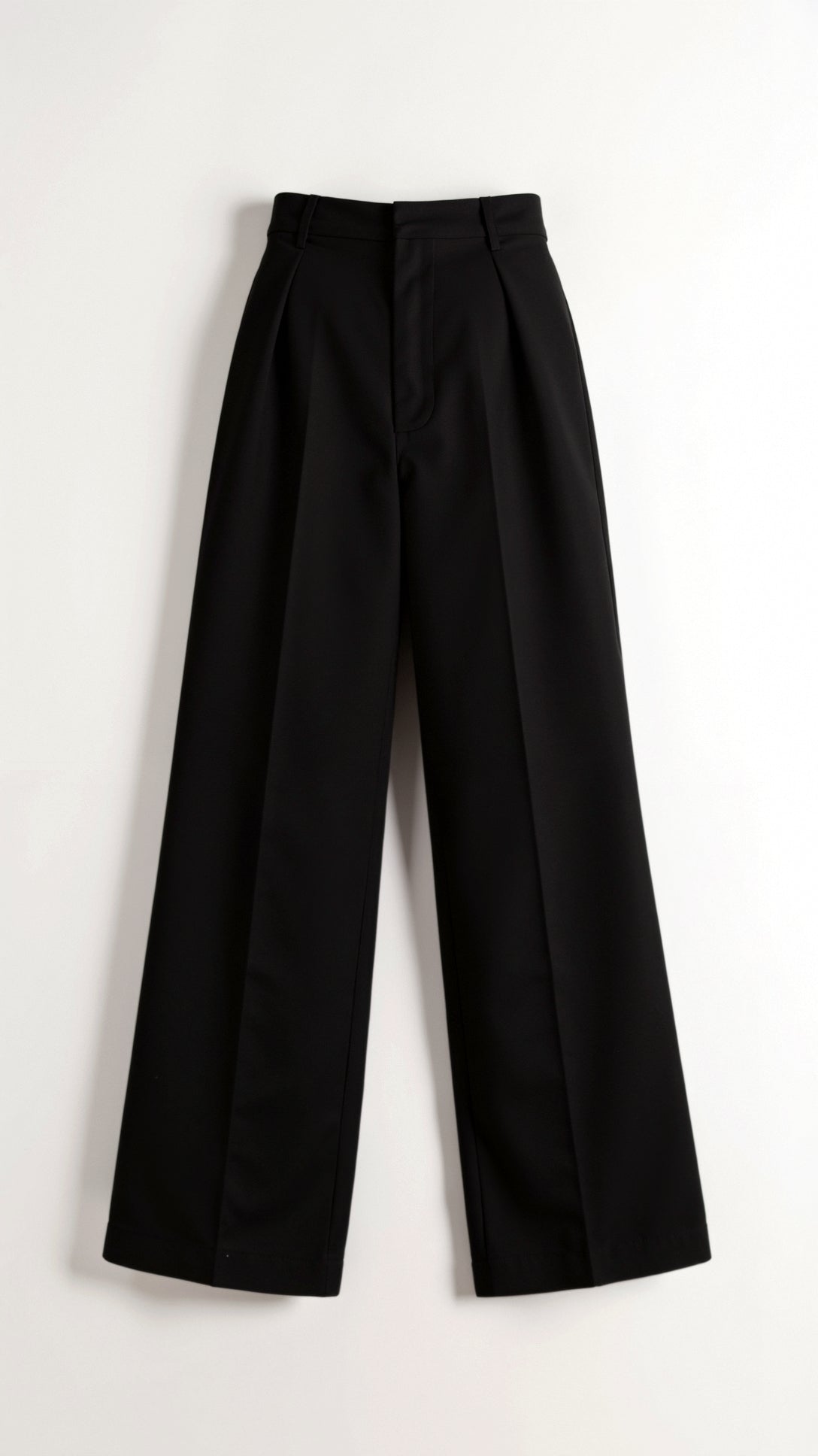Dames wide-leg pantalon | Hoge taille met plooien en zijzakken