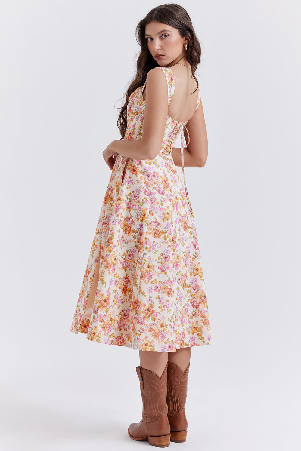 Mode Outlet | Midi Zomerjurk met Bloemenprint – Vrouwelijk & Luchtig