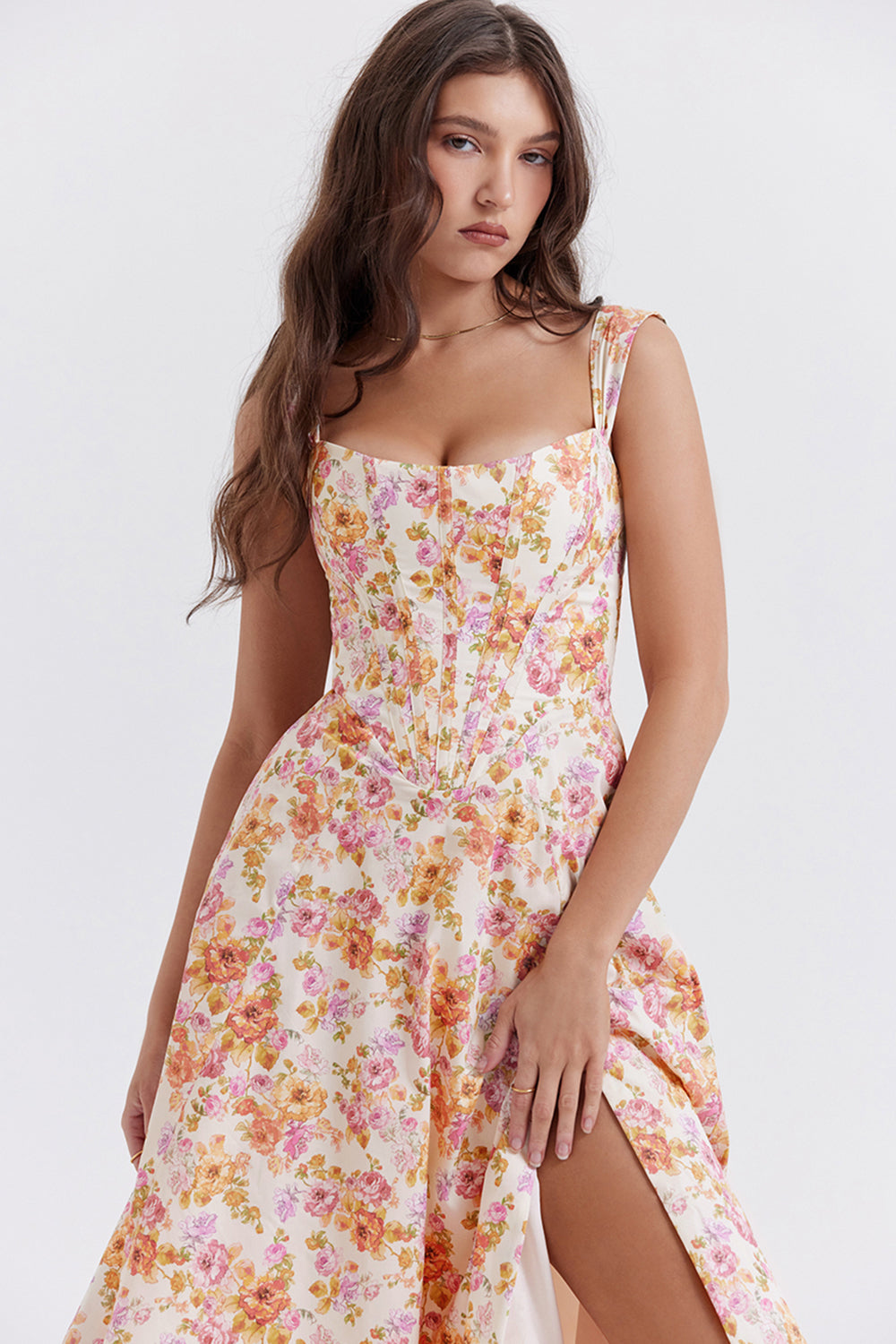 Mode Outlet | Midi Zomerjurk met Bloemenprint – Vrouwelijk & Luchtig