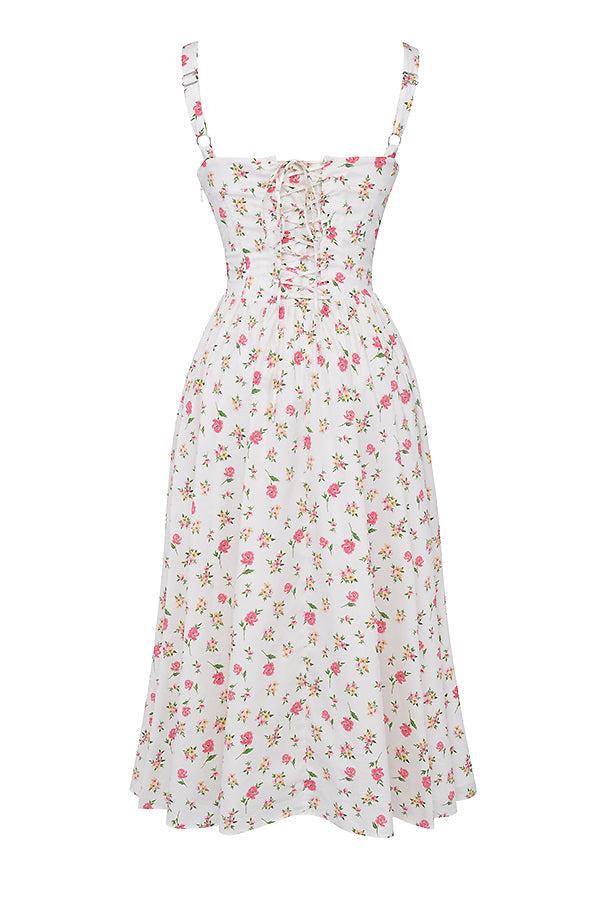 Mode Outlet | Midi Zomerjurk met Bloemenprint – Vrouwelijk & Luchtig