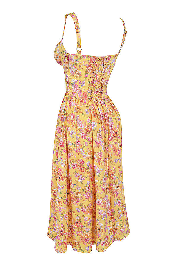 Mode Outlet | Midi Zomerjurk met Bloemenprint – Vrouwelijk & Luchtig