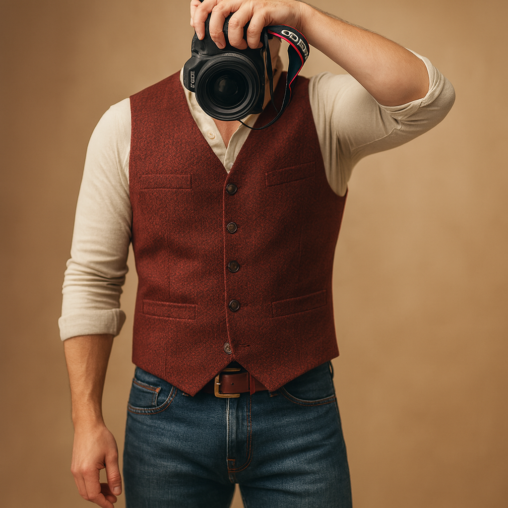 Heren gilet – Tijdloos ontwerp met knoopsluiting