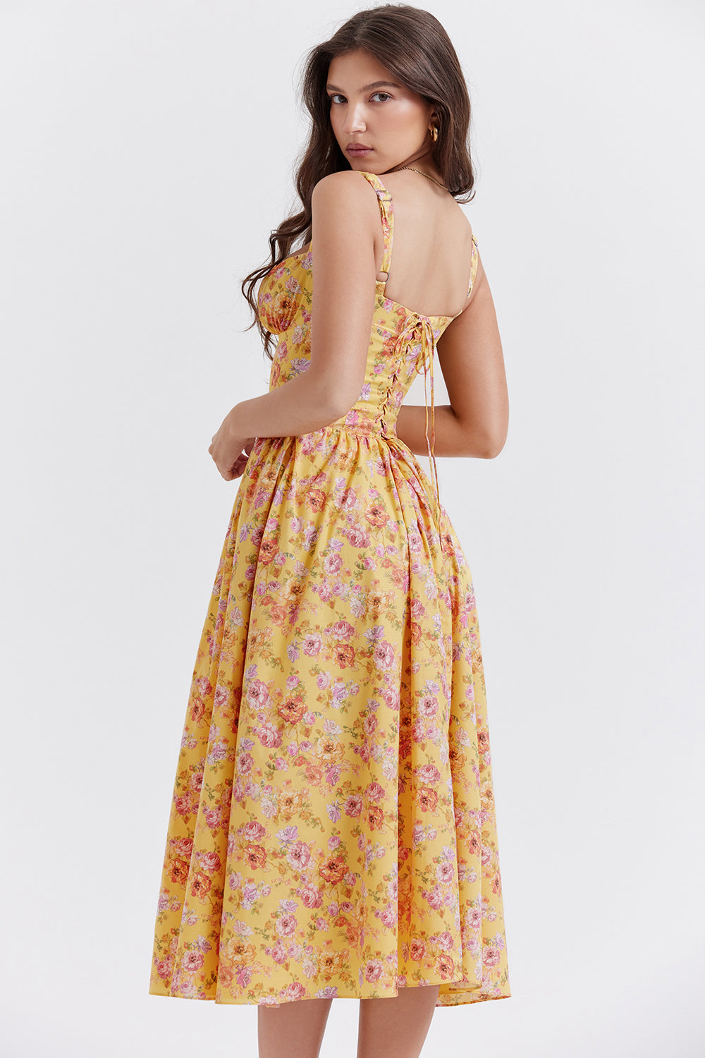 Mode Outlet | Midi Zomerjurk met Bloemenprint – Vrouwelijk & Luchtig