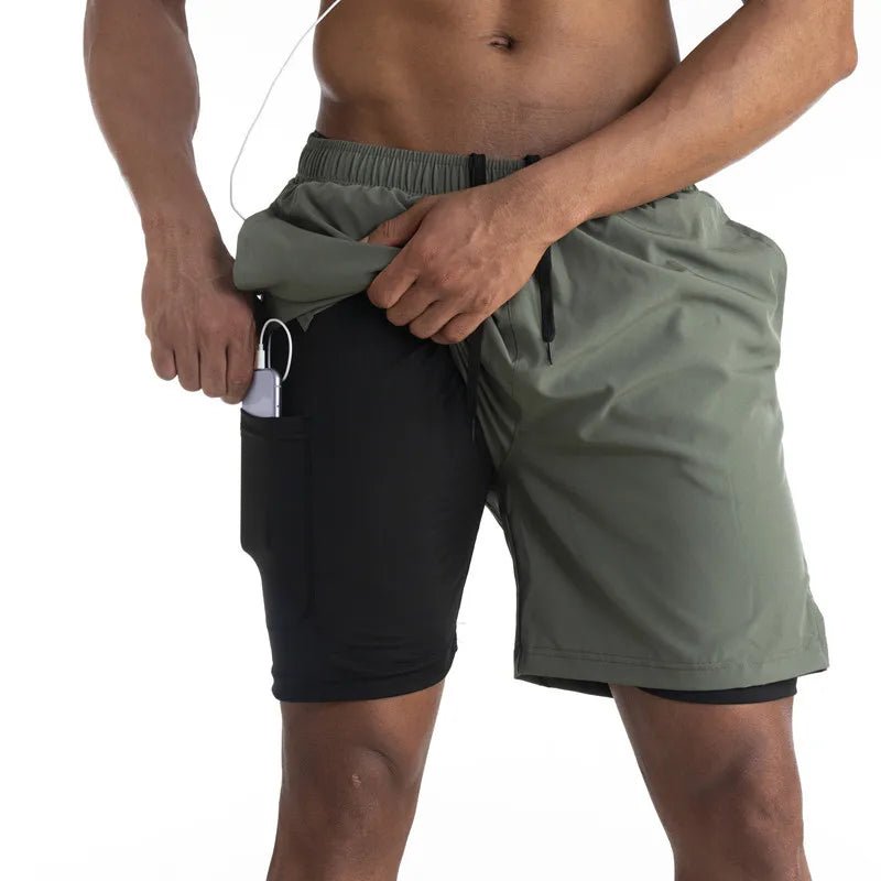 Titan | Hardloop Shorts met Liner & Telefoonzak – Comfort & Functionaliteit - De Mode OutletDMED1-GD791031