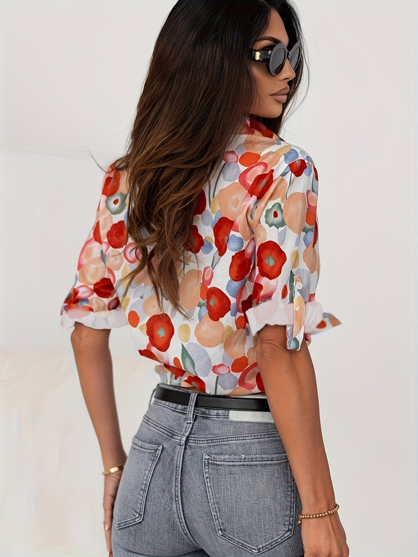 Blouse dames met bloemenprint – Stijlvol en vrouwelijk